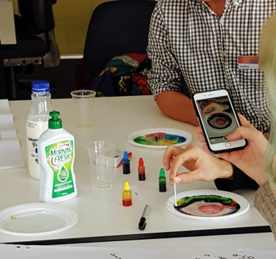 In2science mentors-in-training at Swinburne University of Technology test out some hands on demonstrations.